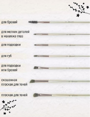 Набор кистей для макияжа с косметичкой - Фото 2