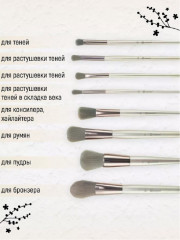 Набор кистей для макияжа с косметичкой - Фото 6