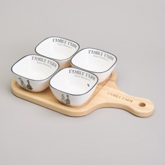 Набор салатников на подставке «Family farm» - Фото 3