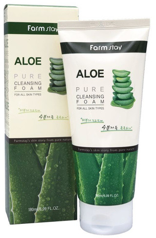 Пенка для лица с экстрактом алоэ очищающая «Aloe Pure Cleansing Foam»