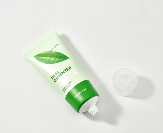 Пилинг-гель для лица с экстрактом зеленого чая отшелушивающий «Real Green Tea Deep Clear Peeling Gel»