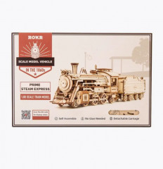 Деревянный 3D конструктор «Старинный Паровоз Prime Steam Express» - Фото 3