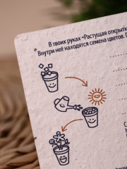 Открытка растущая «Просто открытка» - Фото 3