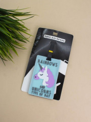 Бирка для багажа «Unicorn rainbows» - Фото 2