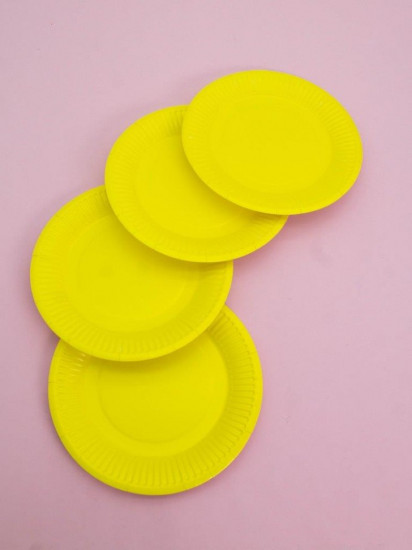 Набор бумажных тарелок «Party yellow»
