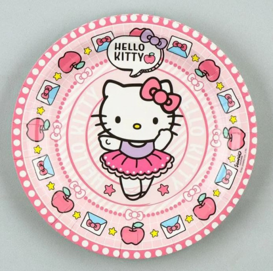 Набор бумажных тарелок «Hello Kitty»