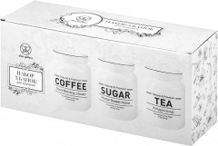 Набор банок для сыпучих продуктов с крышками «Tea, Coffee, Sugar» - Фото 9