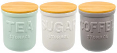 Набор банок для сыпучих продуктов с крышками - Фото 3