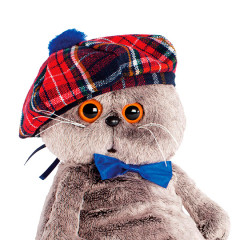 Игрушка мягкая «Басик в клетчатом берете» - Фото 1