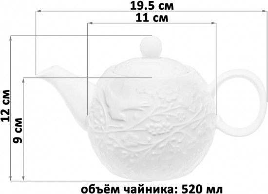 Чайник заварочный «Райский сад»