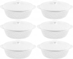 Набор жюльенниц-кокотниц с крышками «Веточки-цветочки» - Фото 3