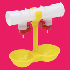 Набор поилок для птиц ниппельных двойных - Фото 1