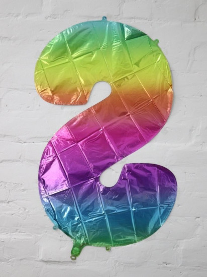 Шар фольгированный «Multicolour numbers»