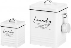 Набор контейнеров для хранения порошка и капсул с мерной ложкой «Laundry» - Фото 3