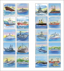 Корабли. Раскраска с наклейками - Фото 4