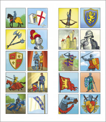 Рыцари. Раскраска с наклейками - Фото 4