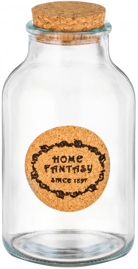 Банка для хранения продуктов с пробковой крышкой «Home Fantasy»