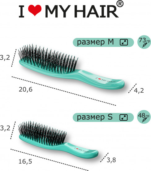 Щетка для волос глянцевая