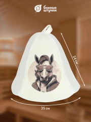 Шапка для бани и сауны «Жеребец на стиле» - Фото 3