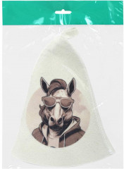 Шапка для бани и сауны «Жеребец на стиле» - Фото 6