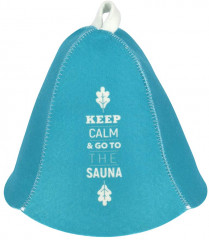 Шапка для бани и сауны «Keep calm» - Фото 5