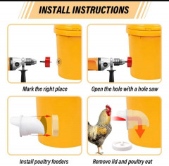 Набор кормушек для емкости для птиц - Фото 4