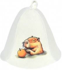 Шапка для бани и сауны «Капибара» - Фото 5