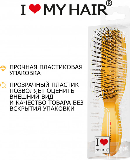 Щетка для волос глянцевая