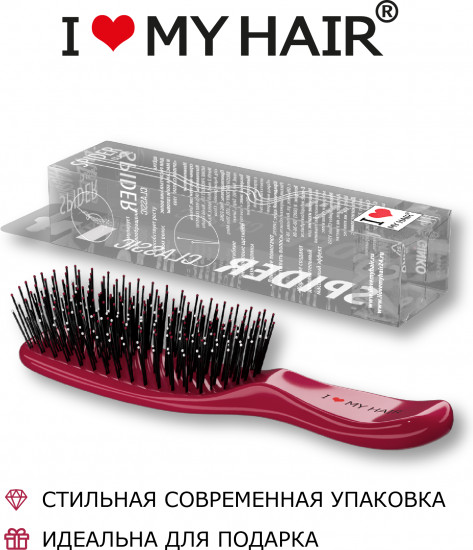 Щетка для волос глянцевая