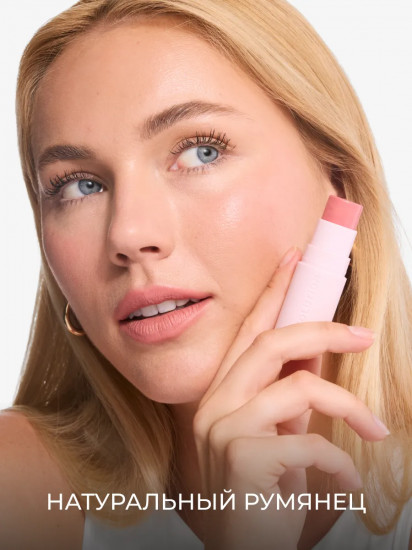 Румяна для лица в стике «Skin Silk Marble Blush Stick», оттенок Peachy Pink