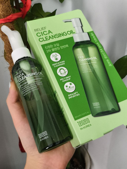 Очищающее гидрофильное масло для лица с центеллой азиатской «Relief Cica Cleansing Oil»