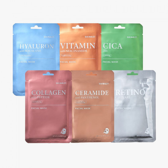Маска для лица тканевая восстанавливающая «Коллаген и пептиды. Collagen with Peptide revitalizing Facial Mask»