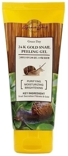 Пилинг-гель отшелушивающий с золотом и муцином улитки «24k Gold Snail Peeling Gel»