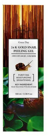 Пилинг-гель отшелушивающий с золотом и муцином улитки «24k Gold Snail Peeling Gel»