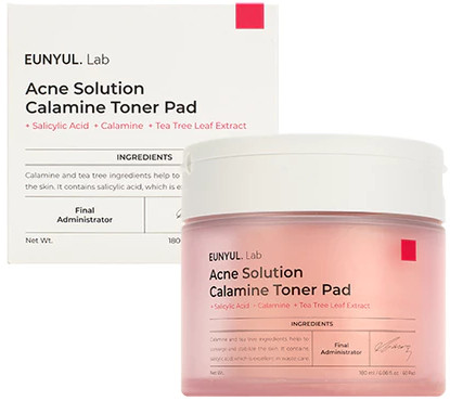 Тонер-пэды для лица против акне «Calamine Toner Pad»