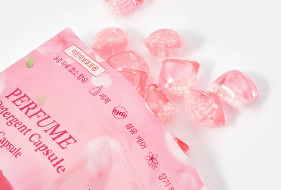 Капсулы для стирки с ароматом лаванды «All in 1 Sakura Cherry Perfume Detergent Capsule»