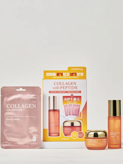 Набор по уходу за лицом с коллагеном и пептидами «Revitalizing Facial Care Set with Collagen and Peptide»