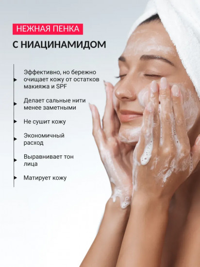 Пенка для умывания с ниацинамидом «Niacinamide Brightening Cleansing Foam»