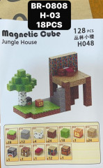 Конструктор магнитный «Майнкрафт» - Фото 1