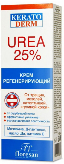 Крем для ног регенерирующий от трещин, мозолей, натоптышей и гусиной кожи «UREA 25%»