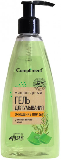 Гель для умывания лица мицеллярный «3 в 1. Очищение пор»
