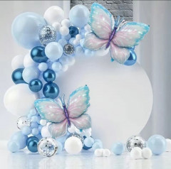 Фотозона из набора воздушных шаров с бабочками - Фото 1
