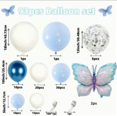 Фотозона из набора воздушных шаров с бабочками - Фото 3