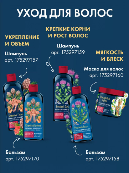 Шампунь для волос укрепляющий «Кедровый гребень»
