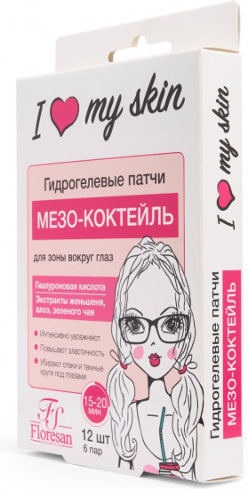 Патчи для зоны вокруг глаз гидрогелевые «Мезо-коктейль»