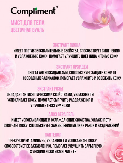 Мист для тела «Цветочная вуаль»