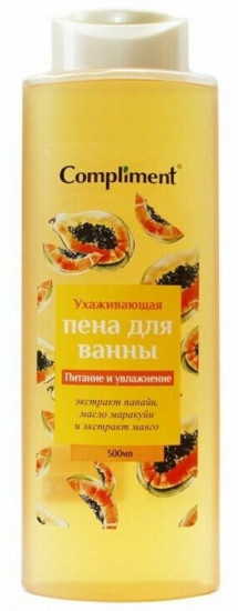 Пена для ванны ухаживающая «Маракуйя, манго, папайя»