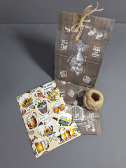 Набор пакетов со стикерами и бечевкой «Рыба» - Фото 1