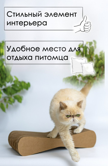 Когтеточка-лежанка «Восьмерка»