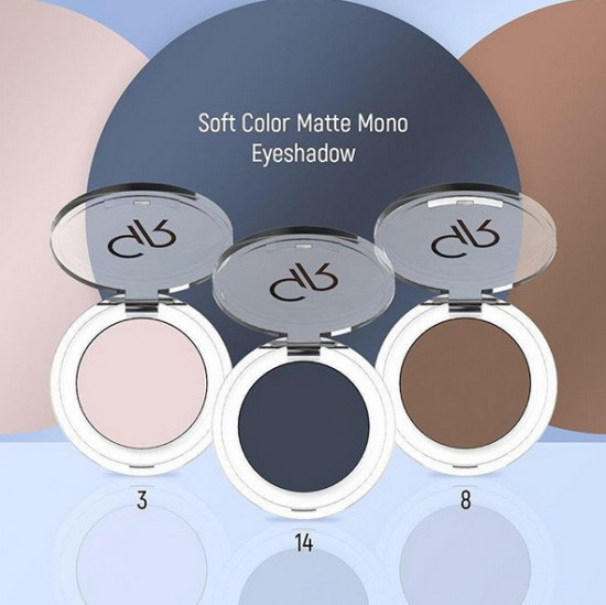 Тени для век матовые «Soft Color Mono Eyeshadow Matte», оттенок 14